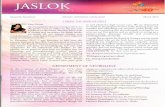 Jaslok Hospital...JASLOK JASLOK Hospl March 2014 Quarterly Newsletter Dear Friends, TIMES SERVICE • COMPASSION EXCELLENCE FROM THE DESK OF CEO in and which has high success rates.
