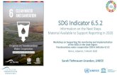 Reporting on SDG indicator 6.5...• Feedback from the Implementation Committee of the Water Convention • Experience and lessons learned from the validation processes by UNECE and