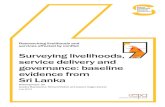 Colombo service delivery and governance: baseline evidence ... · 5.3 Water 21 5.4 Public transport 23 5.5 Social protection and livelihoods assistance 23 5.6 Summary of findings