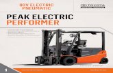 80V ELECTRIC PNEUMATIC PEAK ELECTRIC PERFORMER€¦ · NEW TOYOTA 80V ELECTRIC PNEUMATIC FORKLIFT Never compromise. The Toyota 80V Electric holds its own against mid-capacity internal