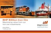 BHP Billiton Iron Ore/media/bhp/documents/...effective tax rate, Underlying EBIT margin and Underlying return on capital. ... Expansions to low cost seaborne supply will flatten the