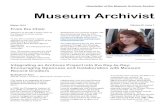Newsletter of the Museum Archives Section Museum Archivistfiles.archivists.org/groups/museum/newsletter/current/... · 2014-04-24 · featured nine Pecha-Kucha ... The MAS Working