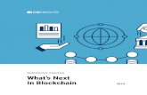 What's Next In Blockchain · 2019-02-25 · Decentralized autonomous 25 organizations (DAOs) Identity management 27 ... Smart contract platforms 44. 3 Emerging Trends in Blockchain