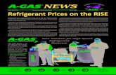 Refrigerant Prices on the RISE...of fluorspar, a key ingredient in hydrofluoric acid (HFA), used in the production of hydrofluorocarbon (HFC) refrigerants. The price of fluorspar recently