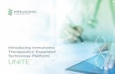 Introducing Immunomic Therapeutics’ Expanded Technology ... · One example of this is glioblastoma multiforme (GBM). UNITE and Cancer Immunotherapy Viral Antigens CMV, HPV, EBV,