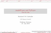 swak4Foam and PyFoam - One hot case - OpenFOAM › images › 6 › 6d › BernhardGsch... · Introduction Simplesettingupandrunning Startingtoworkwithexpressions Boundaryconditions