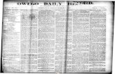 VOL. I. NO. 67 OWEGO, N. Y., FRIDAY. MARCH 11. 1887. PRICE.3 …fultonhistory.com/Newspapers 23/Owego NY Daily Record... · 2015-04-04 · Ordered to Resume Labor— The Grand Master