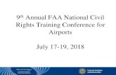 Rights Training Conference for Airports · Rights Training Conference for Airports July 17-19, 2018. Reporting. FAA ConnectSystem. Matchmaker. Presented by: Gene Roth, Team Lead,