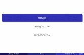 Arrays - upload.wikimedia.org · 30/06/2020  · Arrays YoungW.Lim 2020-06-30Tue Young W. Lim Arrays 2020-06-30 Tue 1/44