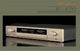 Features a high sound quality, high-performance …accuphase.com › cat › e-370_e.pdfconnection to a computer via USB cable, for reproduction of high-resolution music library data