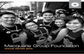 Macquarie Group Foundation · David Bennett Alumni, Sydney David Fass CEO, EMEA, London Tony Graham Banking and Financial Services, Sydney ... Jennifer Mitchell, Executive Director,