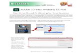 Adobe Connect Meeting CC Pod - Contact North · To add the Closed Captioning (CC) pod, open a new Share pod and select Share Document. Go to the Shared Content folder and select Extra