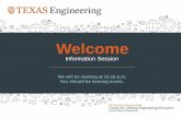 Welcome [executive.engr.utexas.edu] · 2016-06-08 · MECHANICAL ENGINEERING INDUSTRY DRIVEN World-class education from top-ranking UT Cockrell 1 School now available worldwide, 100%