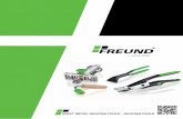sheet metal roofing tools | roofing tools › wp-content › uploads › 2020 › 03 › FREUND… · 91611000 2.05 lb 6 ¾“ x 2 ¼“ 1 freUnD raDiUs roller 50 For edging curved