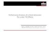 Performance Analysis of a Clock Generator PLL under TID ...sisc/LATW2014/... · Performance Analysis of a Clock Generator PLL under TID Effects Alan C. J. Rossetto; Ricardo V. Dallasen&