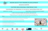 INDIAN SOCIETY FOR TRAINING & DEVELOPMENT · indian society for training & development kolkata chapter eastern india regional conference 2020 “empowering the workforce in the digital