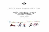 Manual para Padres - Plano Independent School District › cms › lib › TX02215173 › Centricity › ... · 2019-11-25 · Guía para padres de estudiantes de kindergarten 2 FILOSOFÍA