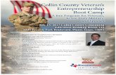Collin County Veteran’s Entrepreneurship Boot Campfiles.constantcontact.com/004975ec501/f9112b29-4bc... · Boot Camp A free Program for Veterans, Active Duty Military, and Spouses