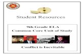 Student Resources€¦ · Conflict is Inevitable. Hope, Despair, and Memory "I Have a Dream" "The Unknown Citizen" Student Resources Table of Contents . Contents Pages . Lesson 1: