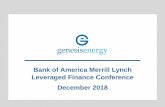 Bank of America Merrill Lynch Leveraged Finance Conference ... · compared to 27 as of 3Q 2014 • 2 drillships / semi-submersibles and 2 permanent spars with active drilling in Genesis