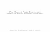 Pre-Owned Auto Showcase · 2016-09-26 · Pre-Owned Auto Showcase Page 1-4 Overview Pre-Owned Auto Showcase is a proven business solution allowing television station web sites to