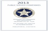 TPSD Direct - Oklahoma Public Service Directory.pdfJEFF SPELMAN, CAE, DIRECTOR AD VALOREM DIVISION PUBLICATION No. 13-02-PSD-01 PUBLIC SERVICE COMPANIES 2013. Oklahoma Tax Commission