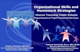 Organizational Skills and Homework Strategies€¦ · Organizational Skills and Homework Strategies Monroe Township Public Schools Department of Pupil Personnel Services Kristine