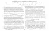 Portfolio simulation with social bookmarking in higher ... · [19]. Richardson [20] mentions that social bookmarking tools can also be considered as a technology of web 2.0. Briefly