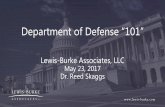 Department of Defense “101” · 2017-05-24 · • Computing and Info Science • Electronics • Environmental • Life Sciences • Materials ... –Non-medical: Nano, cognition,