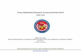 Army Marketing Research Group Overview Brief › wp-content › uploads › 2018 › 05 › ACTE-… · Advancing America’s Army with the World’s Greatest Soldiers! FOR OFFICIAL