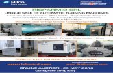 UNIQUE SALE OF AUTOMATIC TURNING MACHINES · 2018-05-02 · mikron • centromax cnc transfer machine • 3 sale date: 21 may - 29 may 2018 sale details sugino corp. • h8 cnc horizontal