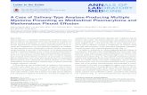 A Case of Salivary-Type Amylase-Producing Multiple Myeloma ... · tural deletion of chromosome 1p21, and such structural altera-tion might cause an uncontrolled production of amylase