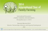 2014 International Year of Family ... - Montpellier Occitanie€¦ · Montpellier June 1 -3 2014 . Marcela Villarreal, Ph.D. Director Partnerships, Advocacy and Capacity Development