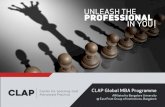 clapisb.comclapisb.com/uploads/pdf/CLAP_MBA.pdfCLAP MBA This MBA programmeüs designed for those students who have high dreams and aspirations for our system and society. Ãhe very