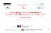 National Comparative Audit of Blood Transfusion€¦ · at the time of transfusion than adults (1.8%, 161/8721). Where wristbands were being worn 99.4% contained the four core identifiers