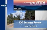 IDO Business Review - Transportation.org€¦ · Design, Construction, Maintenance and Incident Management on ADOT Roads • Design and Administer Construction of 140 projects per