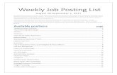 Weekly Job Posting List - Northeast State Community College 2017-09-01آ  Weekly Job Posting List August