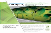 ENVIRONMENTAL PRODUCT DECLARATION - LAURIER€¦ · 2.5 Placing on the market / Application rules Monolithic Glass Products ASTM C1036-16 - Standard Speciﬁ cation for Flat Glass