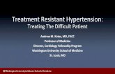 Treatment Resistant Hypertension June/0900-1030 Hypertension and AF … · Treatment Resistant Hypertension: Treating The Difficult Patient Andrew M. Kates, MD, FACC Professor of