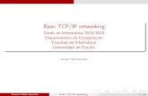 Basic TCP/IP networking afyanez/Docencia/2019/Grado/... Basic TCP/IP networking Grado en Inform atica