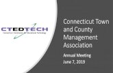 Connecticut Town and County Management Association · 6/7/2019  · Meeting Educational Challenges with OER Benefits •Equity of Access •Relevancy and Currency •Teacher and Student