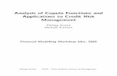 Analysis of Copula Functions and Applications to Credit Risk Management · 2005-09-26 · u2 Philipp Koziol WHU - Otto Beisheim School of Management 3. Analysis of Copula Functions