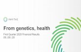 From genetics, health · 2020-05-05 · Share genetics on a global scale to diagnose more patients correctly and bring therapies to market faster Provide genetic information services