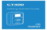 Getting Started Guide...• When power is applied, the CT400 will boot up. • CT400 will connect to the Cellular network. Note: Logging onto a network may take a few minutes. •