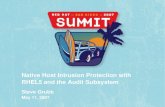 Native Host Intrusion Protection with RHEL5 and the …people.redhat.com/sgrubb/audit/summit07_audit_ids.pdfIntroduction Some of the requirements for the audit system: Shall be able