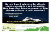 Nature-based solutions for climate change …agritrop.cirad.fr/582038/2/Locatelli 2016 ESP Cali - CC...Nature-based solutions for climate change adaptation and mitigation: How have
