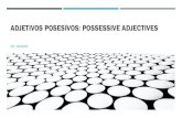 ADJETIVOSPOSESIVOS: POSSESSIVE ADJECTIVES › wp-content › uploads › 2020 › 05 › ... · 2020-05-24 · Possessive adjectives precede the noun. 2. Suhas five meanings: his,