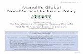 33747 Manulife Global Non-Medical Inclusive Policy EN rules of travel insurance: Know your health • Know your trip Know your policy • Know your rights For more information, go