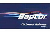 Citi Investor Conference - Bapcor€¦ · Citi Investor Conference ... this presentation, including forecast financial information should not be considered as advice or a recommendation