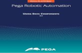 Pega Robotic Automation...Start Pega Robotic Automation Studio. 2. Create a solution and assign this name to it: UsingDataComponents . 3. Create a Windows form. 4. Place the controls